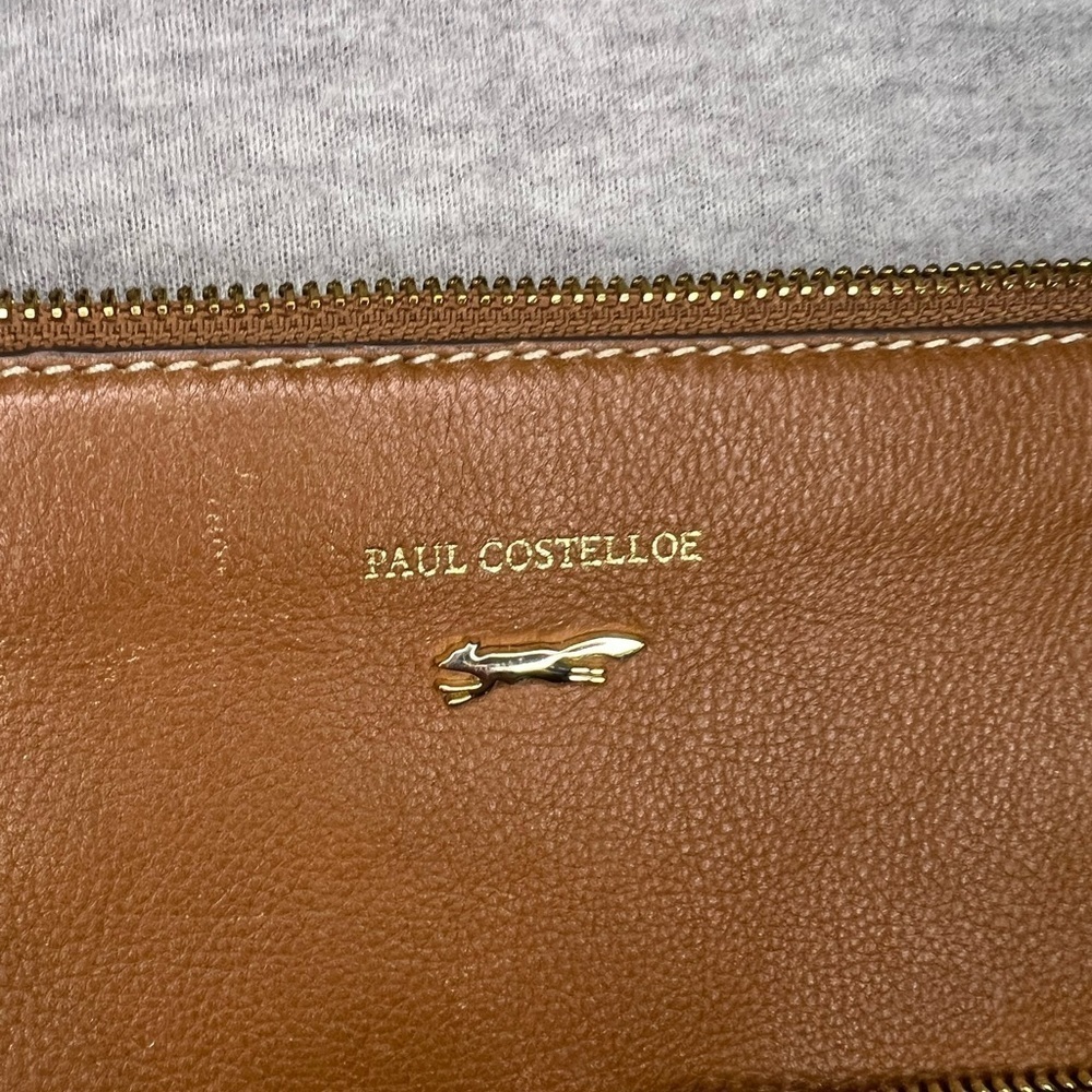 Brown Leather Crossbody Bag by Paul Costelloe - Picture 2 of 5